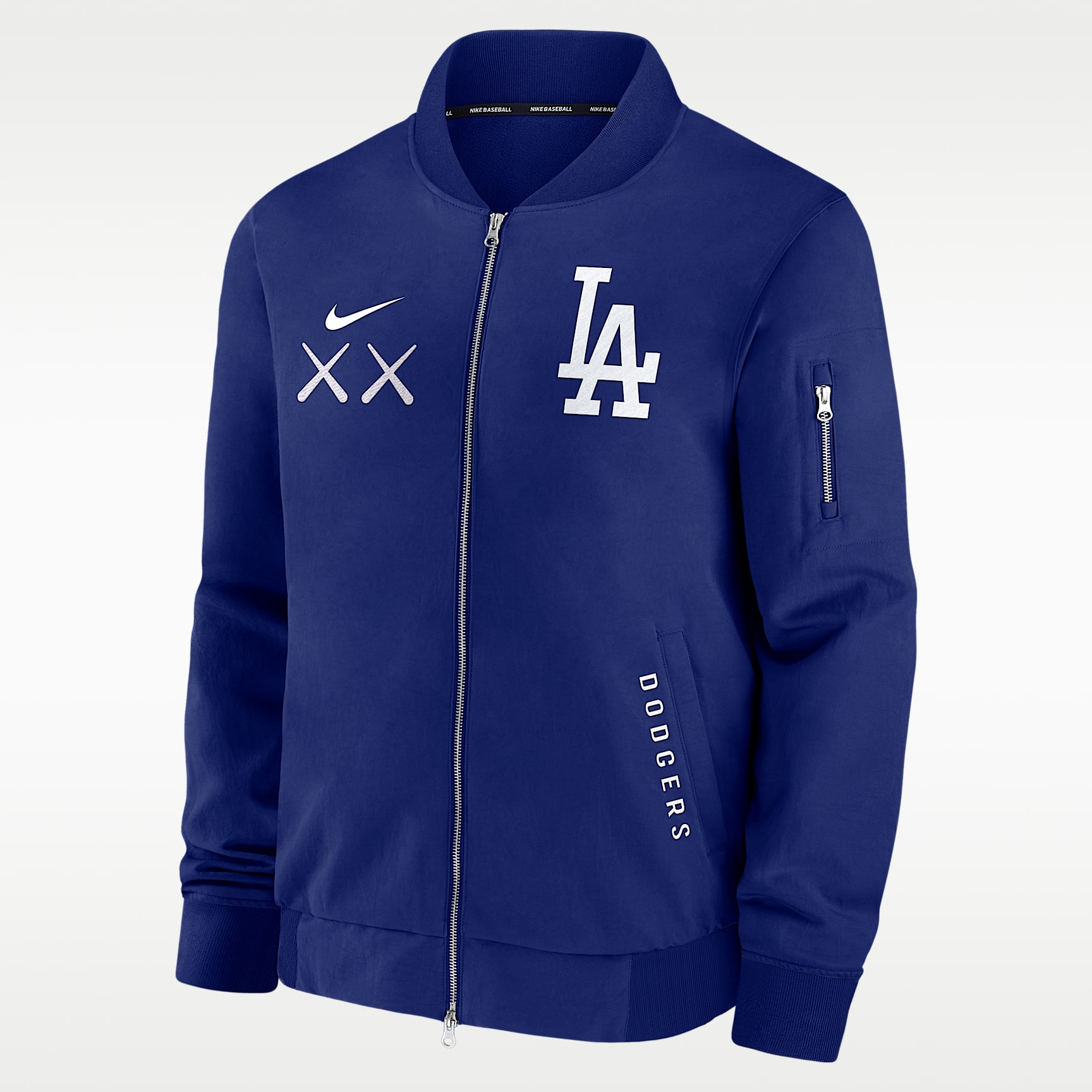 Los Angeles Dodgers Dugout Men's Nike x KAWS MLB Full-Zip Bomber